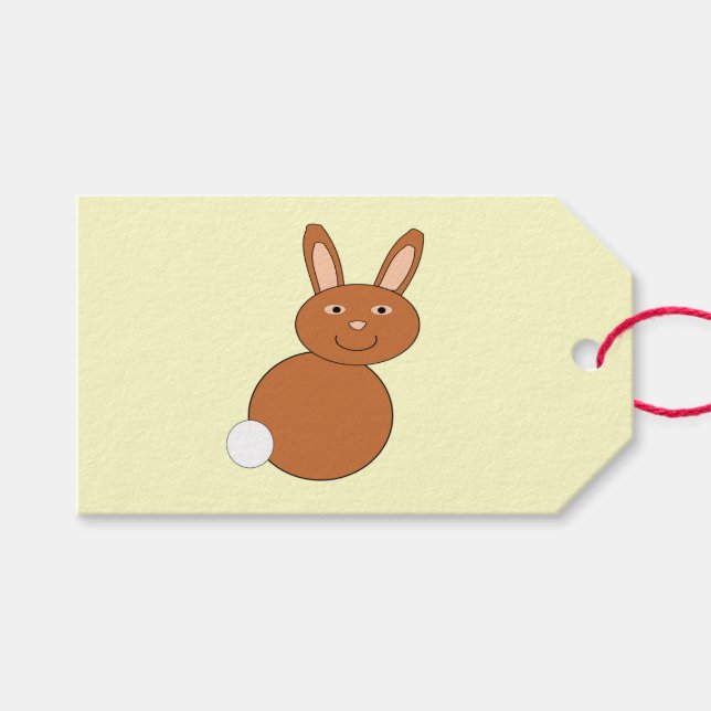 Glad påsk Bunny Anpassningsbar Gift Märkres Presentetikett (Framsidan (Horisontell))