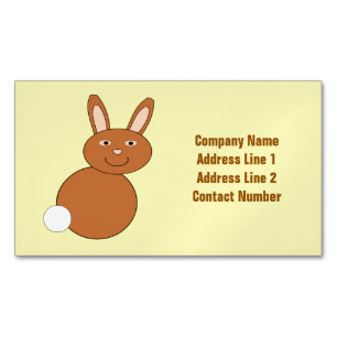 Glad påsk Bunny Anpassningsbar Visitkortmagnet