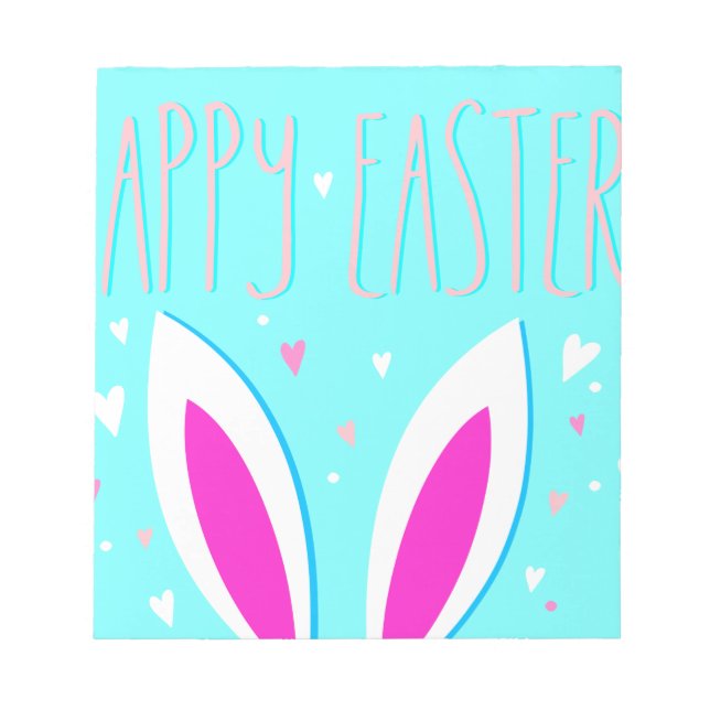 glad påsk bunny anteckningsblock (Framsida)