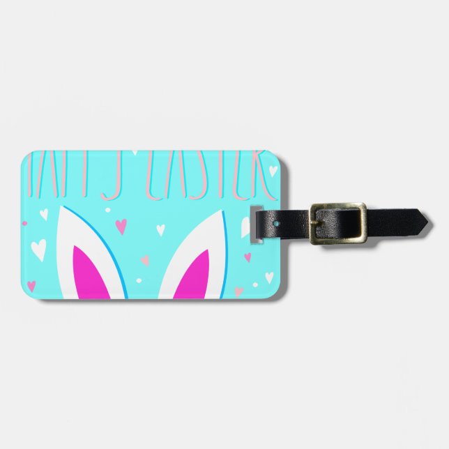 glad påsk bunny bagagebricka (Horisontell Framsida)