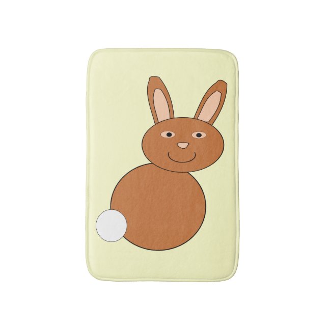Glad påsk Bunny Bath Mat Badrumsmatta (Framsidan (Vertikal))