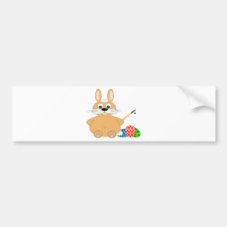 Glad påsk Bunny Bildekal