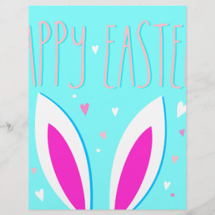 glad påsk bunny brevhuvud