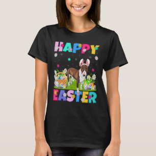 Glad påsk Bunny Bull Terrier Hund Söndag T Shirt