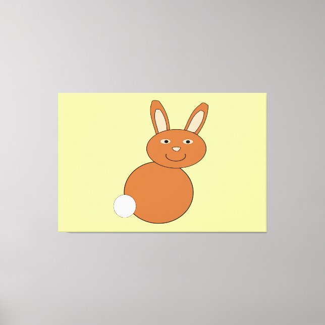 Glad påsk Bunny Canvas Pri (Framsida)