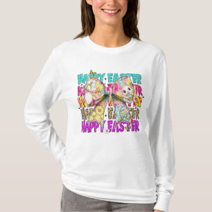 Glad påsk Bunny Coquette Bow T Shirt