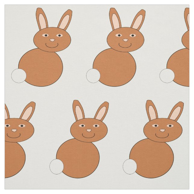 Glad påsk Bunny Craft Fabric Tyg (Provkarta)