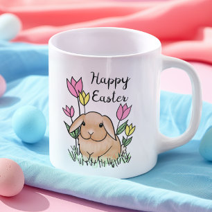 Glad påsk Bunny Cute Vår Kaffemugg