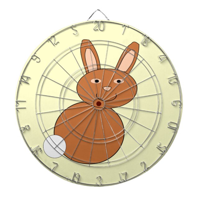 Glad påsk Bunny Dart Board Darttavla (Framsidan)