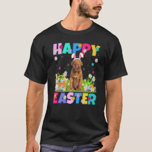 Glad påsk Bunny Dogue De Bordeaux Hund Su T Shirt