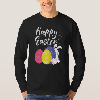 Glad påsk Bunny Egg Basket T Shirt