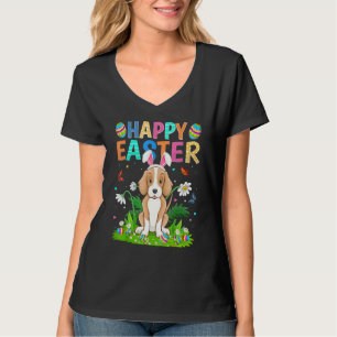 Glad påsk Bunny Egg Foxhound Hund Söndag T Shirt