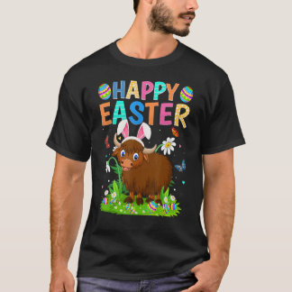Glad påsk Bunny Egg Funny Buffalo Påsk Söndag T Shirt