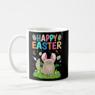 Glad påsk Bunny Egg Funny Chinchilla Påsk Sol Kaffemugg