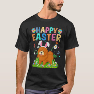 Glad påsk Bunny Egg Funny Chow Chow Hund Påsk T Shirt