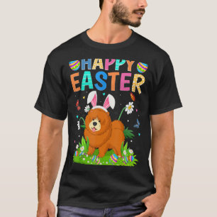 Glad påsk Bunny Egg Funny Chow Chow Hund Påsk T Shirt