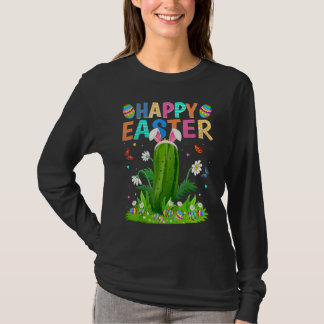 Glad påsk Bunny Egg Funny Cucumber Påsk Sunda T Shirt