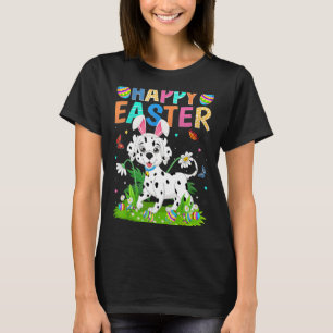 Glad påsk Bunny Egg Funny Dalmatian Hund Påsk T Shirt