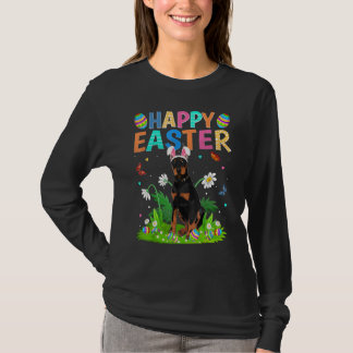 Glad påsk Bunny Egg Funny Doberman Hund Påsk S T Shirt
