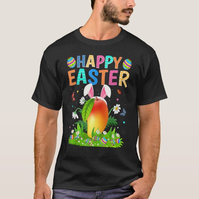 Glad påsk Bunny Egg Funny Mango Påsk Söndag T Shirt (Framsida)