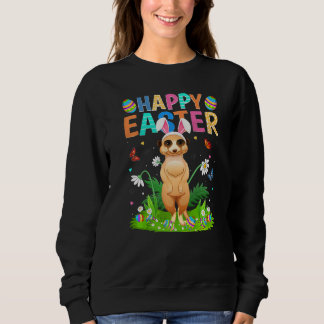Glad påsk Bunny Egg Funny Meerkat Påsk Söndag T Shirt