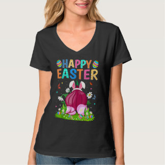 Glad påsk Bunny Egg Funny Onions Påsk Söndag T Shirt