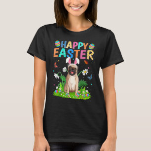 Glad påsk Bunny Egg Funny Pug Hund Påsk Söndag T Shirt
