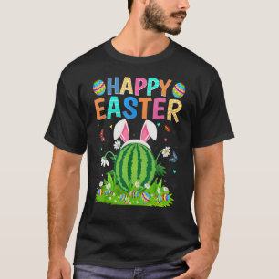 Glad påsk Bunny Egg Funny Watermelon Påsk Sol T Shirt