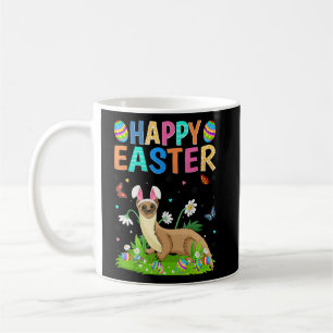 Glad påsk Bunny Egg Funny Weasel Påsk Söndag Kaffemugg