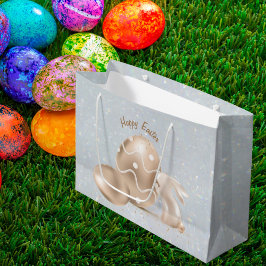 Glad påsk Bunny Egg Glitter Elegant Modern
