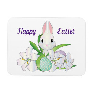 glad påsk Bunny Flexible Magnet