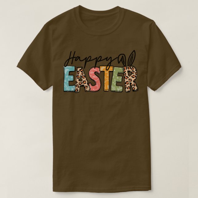 Glad påsk-bunny för manar och barn att jaga t shirt (Design framsida)