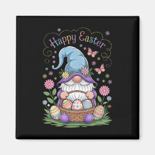 Glad påsk Bunny Gnome Hug Påskägg Gnome Lov Magnet
