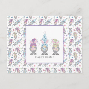Glad påsk Bunny Gnomes Vykort