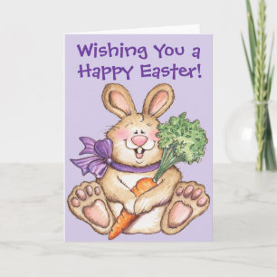 Glad påsk Bunny - gratulationskort Helgkort