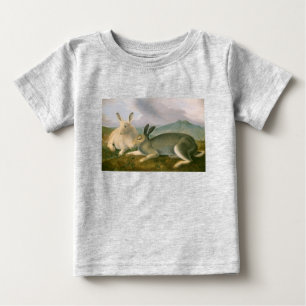 Glad påsk Bunny Hare par Watercolor Vintage Tee