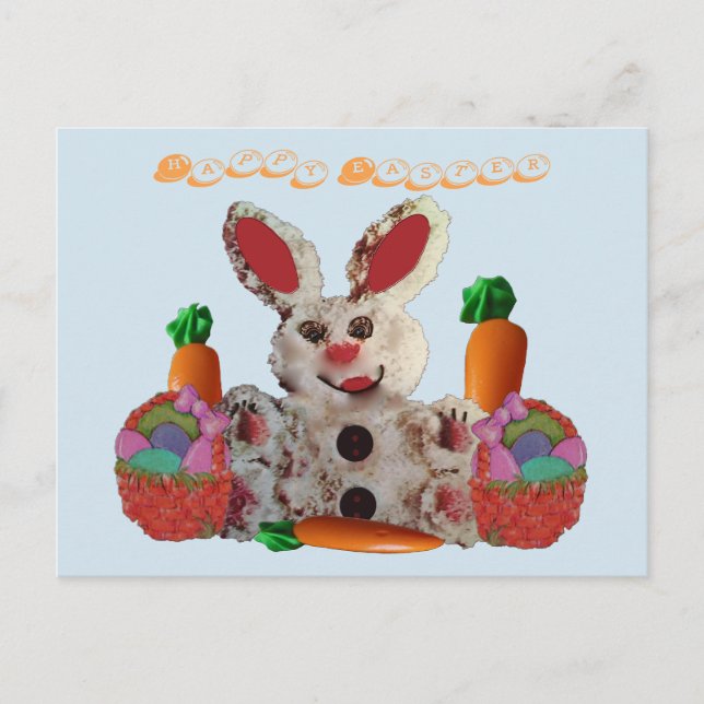 Glad påsk Bunny Helg Vykort (Framsida)