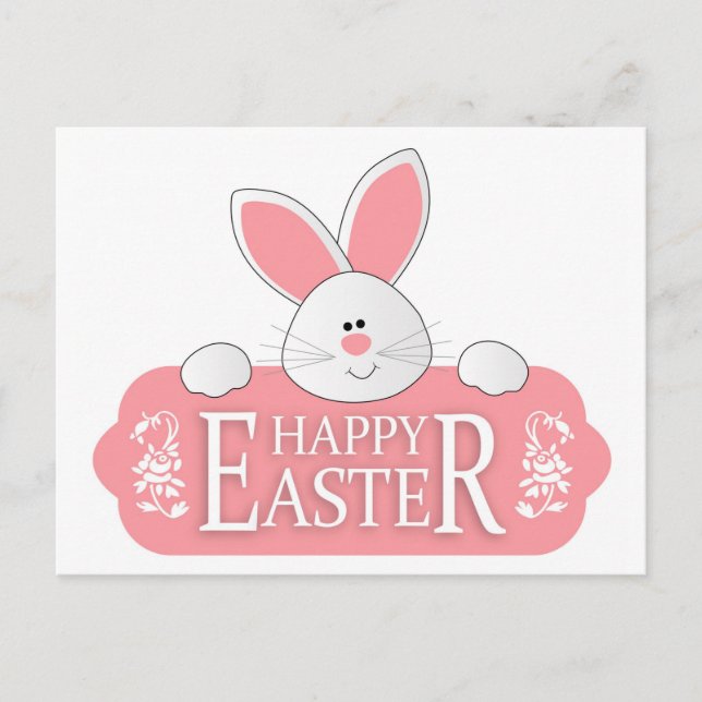 Glad påsk Bunny Helg Vykort (Framsida)