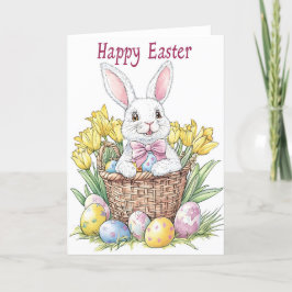 Glad påsk Bunny Helgdag Card Helgkort