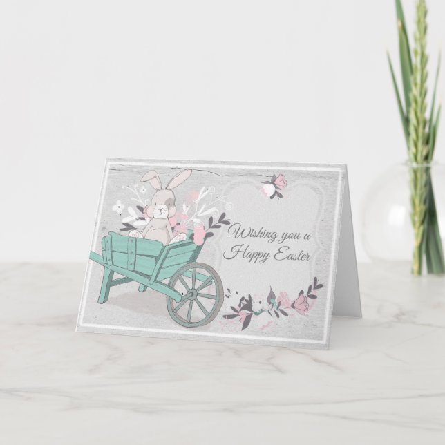 Glad påsk Bunny Helgkort (Framsida)