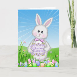 Glad påsk Bunny Helgkort