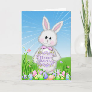 Glad påsk Bunny Helgkort