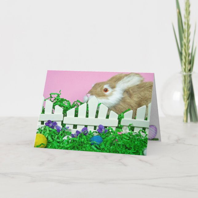 Glad påsk Bunny Helgkort (Framsida)