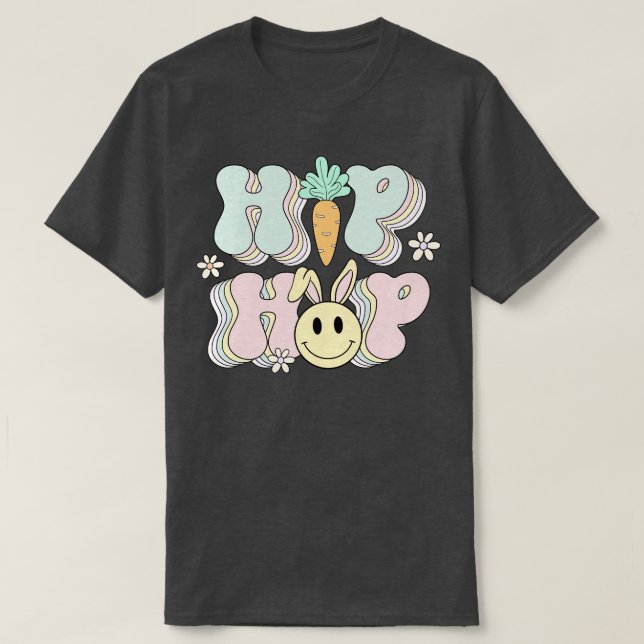 Glad påsk Bunny Hip hop T Shirt (Design framsida)