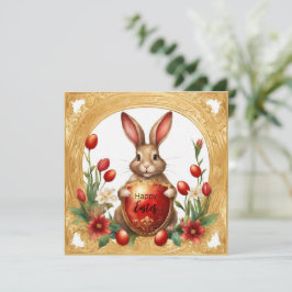 Glad påsk Bunny Julkort