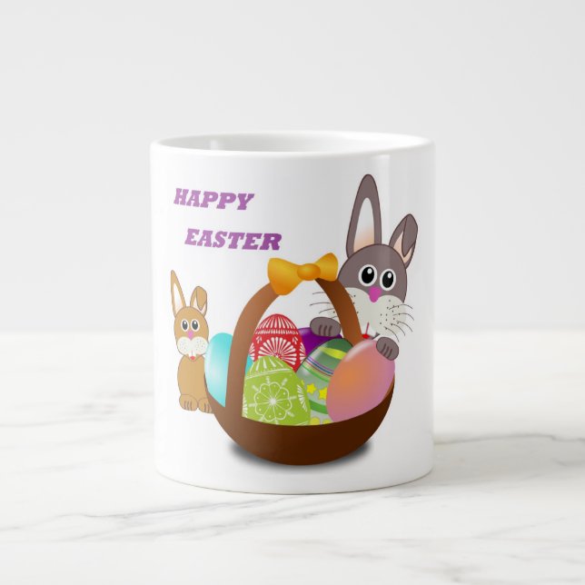 "GLAD PÅSK" BUNNY JUMBO MUGG (Framsidan)