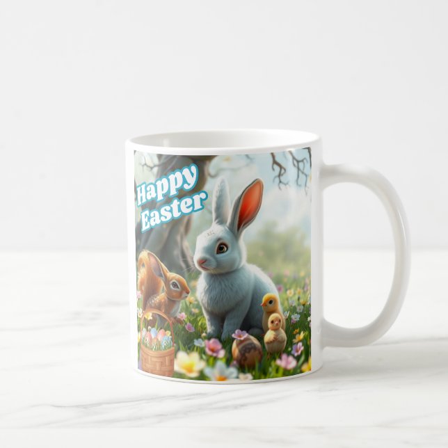 Glad påsk Bunny Kaffemugg (Höger)