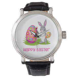 Glad påsk Bunny - Kärlek Coloring- Armbandsur