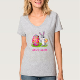Glad påsk Bunny - Kärlek Coloring- T Shirt