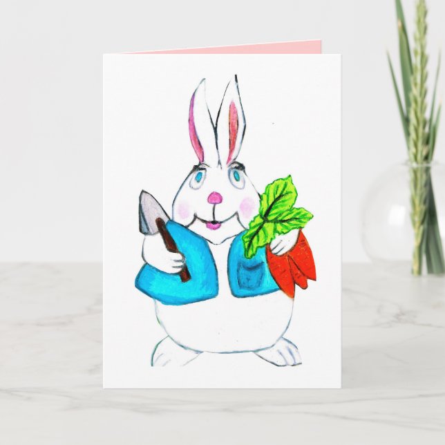 GLAD PÅSK BUNNY-kort Helgkort (Framsida)